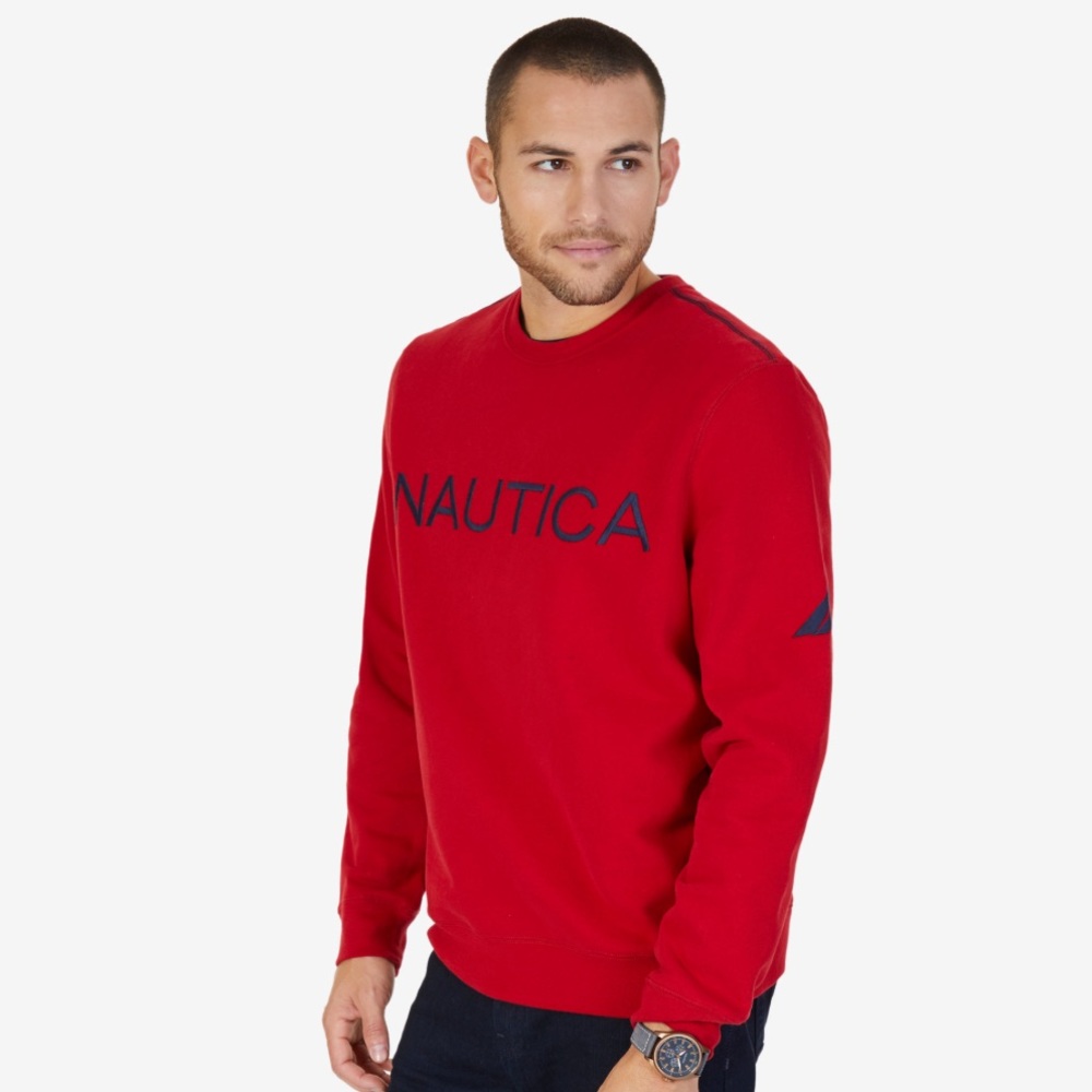 Nautica Crewneck Sweatshirt Red